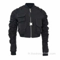 Blouson aviateur court High Street de personnalisation pour dames